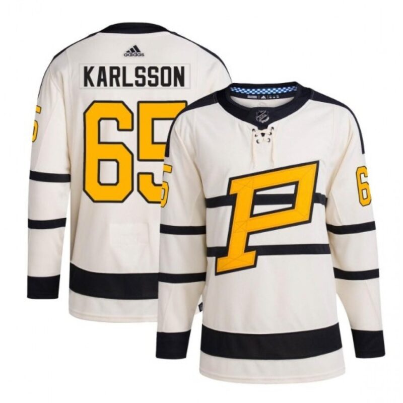 68619389ee04a_1 Men's Pittsburgh Penguins #65 Erik Karlsson Cream 2023 Winter Classic Stitched Jersey