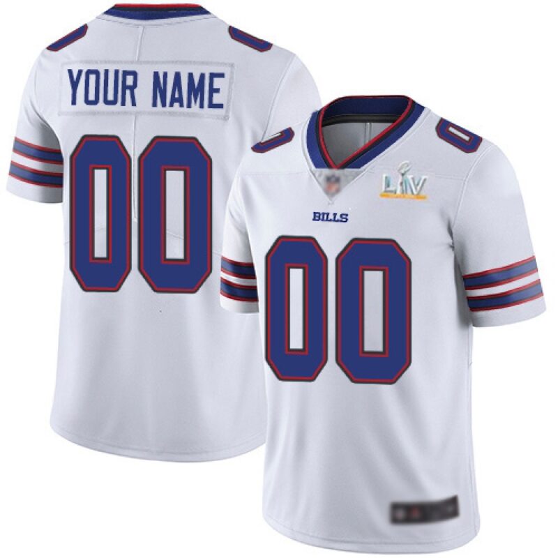 68619395b5fce_1 Men's Buffalo Bills Customized 2021 White Super Bowl LV Limited Stitched Jersey