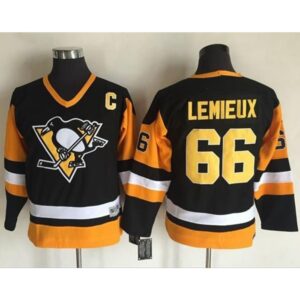 6861939ec0756_1 Penguins #66 Mario Lemieux Black CCM Throwback Stitched Youth NHL Jersey