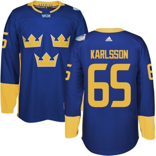 686193bb25f1f_1 Team Sweden #65 Erik Karlsson Blue 2016 World Cup Stitched NHL Jersey