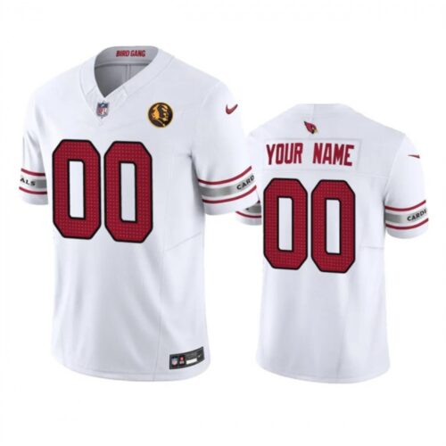 68619431621a9_1 Men's Arizona Cardinals Active Player Custom White 2023 F.U.S.E. With John Madden Patch Vapor Limited Stitched Football Jersey