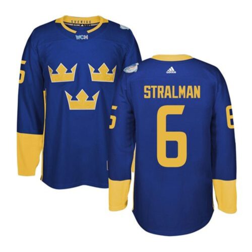 686194539497c_1 Team Sweden #6 Anton Stralman Blue 2016 World Cup Stitched NHL Jersey