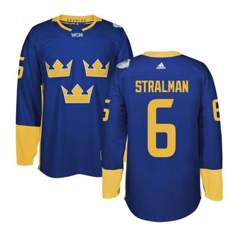686194539497c_1 Team Sweden #6 Anton Stralman Blue 2016 World Cup Stitched NHL Jersey