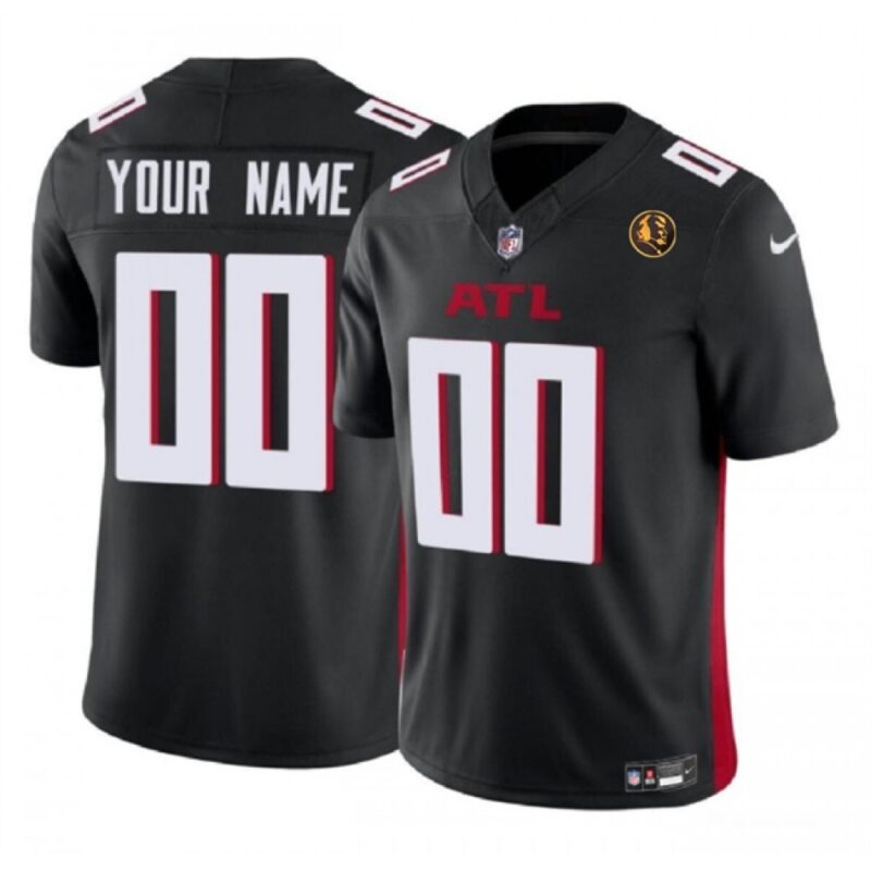 6861947d6a492_1 Men's Atlanta Falcons Active Player Custom Black 2023 F.U.S.E. With John Madden Patch Vapor Limited Stitched Football Jersey