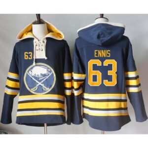 686194a0b0b2b_1 Sabres #63 Tyler Ennis Navy Blue Sawyer Hooded Sweatshirt Stitched NHL Jersey