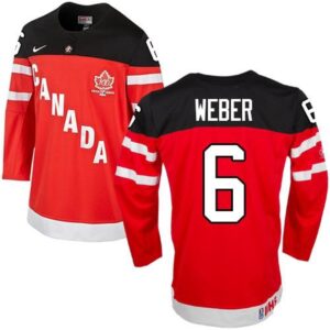 686194a678820_1 Olympic CA. #6 Shea Weber Red 100th Anniversary Stitched NHL Jersey