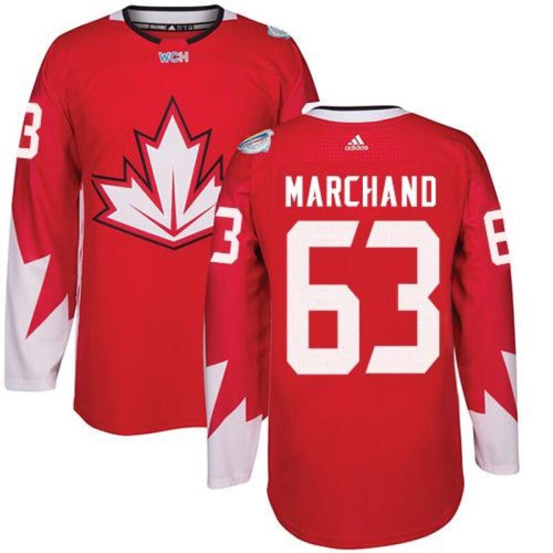 686194d42c410_1 Team CA. #63 Brad Marchand Red 2016 World Cup Stitched NHL Jersey