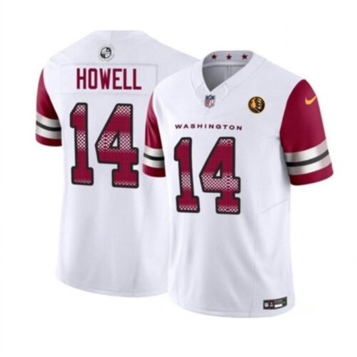 686194f04d757_1 Men's Washington Commanders #14 Sam Howell 2023 F.U.S.E. With John Madden Patch Vapor Limited Stitched Football Jersey