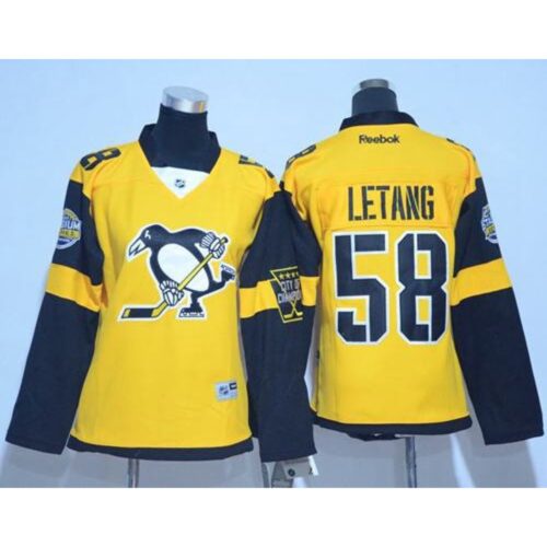 686195245fd7e_1 Penguins #58 Kris Letang Gold 2017 Stadium Series Women's Stitched NHL Jersey