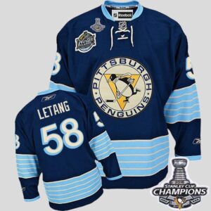 6861952752661_1 Penguins #58 Kris Letang 2011 Winter Classic Vintage Dark Blue 2016 Stanley Cup Champions Stitched NHL Jersey