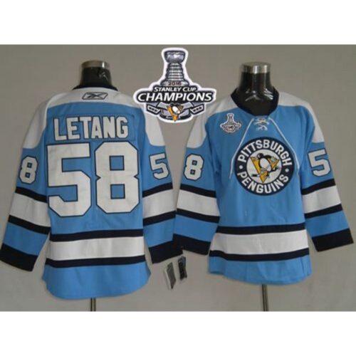 6861952aded86_1 Penguins #58 Kris Letang Blue 2016 Stanley Cup Champions Stitched NHL Jersey