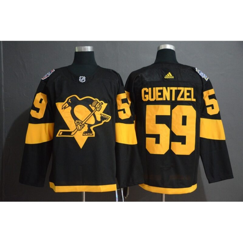 6861953d4b043_1 Men's Pittsburgh Penguins #59 Jake Guentzel Black 2019 Stadium Series Stitched NHL Jersey
