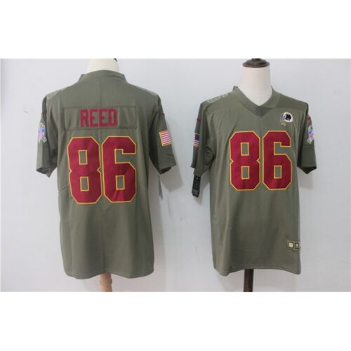 6861955143c5d_1 Men's Washington Redskins #86 Jordan Reed Olive Salute To Service Limited Stitched NFL Jersey