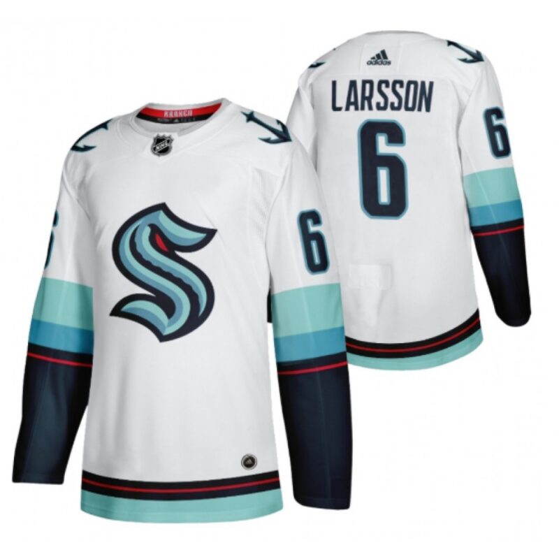 6861956a1098f_1 Men's Seattle Kraken #6 Adam Larsson White Stitched Jersey