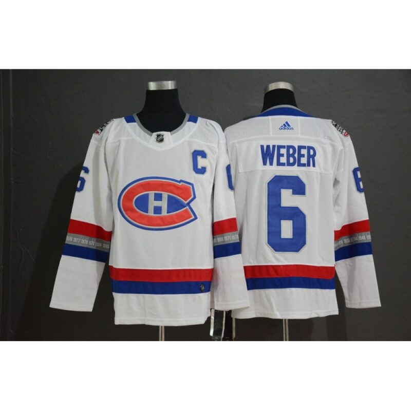 6861958cdb5c7_1 Men's Montreal Canadiens #6 Shea Weber White 2017 NHL 100 Classic Stitched Jersey