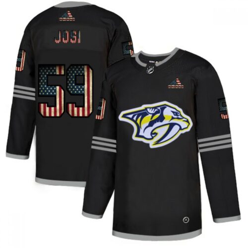 686195c2ce9ff_1 Men's Nashville Predators #59 Roman Josi 2020 Grey USA Flag Stitched NHL Jersey