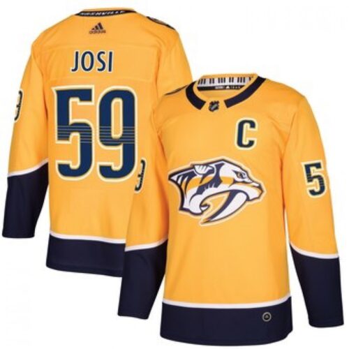686195d198931_1 Men's Nashville Predators #59 Roman Josi Yellow Stitched NHL Jersey