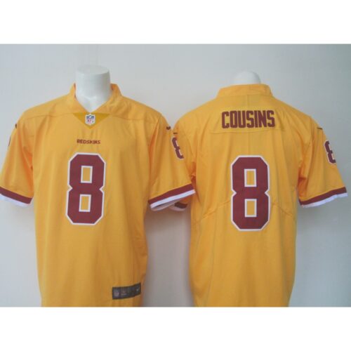 686195e934e8d_1 Men's Redskins #8 Kirk Cousins Yellow Limited Rush Stitched NFL Jersey