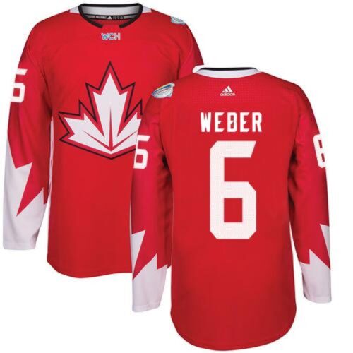 686195ecb0eb5_1 Team CA. #6 Shea Weber Red 2016 World Cup Stitched NHL Jersey