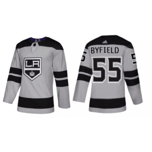 68619613d85d6_1 Men's Los Angeles Kings #55 Quinton Byfield Gray Alternate Stitched Jersey