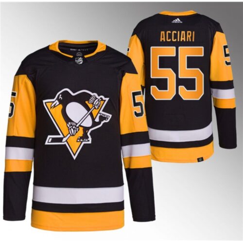 6861963d657f0_1 Men's Pittsburgh Penguins #55 Noel Acciari Black Stitched Jersey
