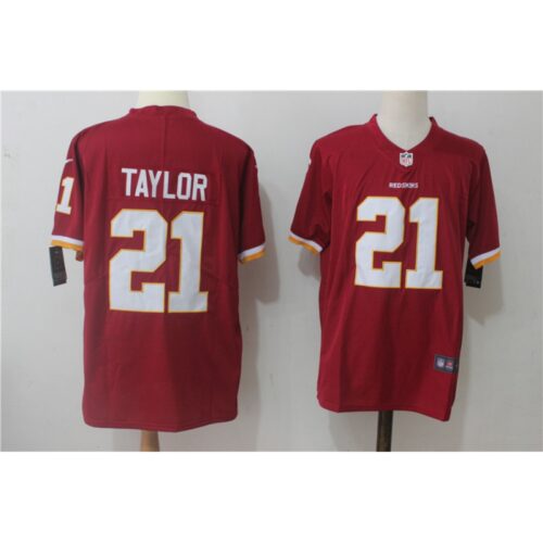 6861968ee303c_1 Men's Washington Redskins #21 Sean Taylor Red Stitched NFL Vapor Untouchable Limited Jersey