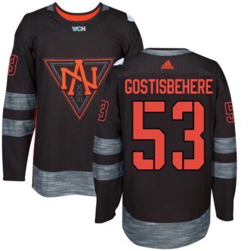 686196b1ea47f_1 Team North America #53 Shayne Gostisbehere Black 2016 World Cup Stitched NHL Jersey