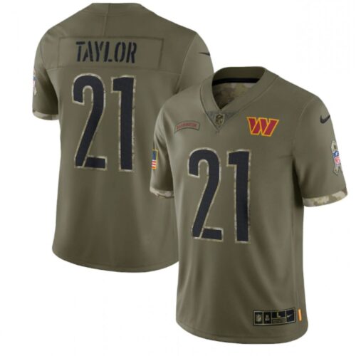 686196e7515f4_1 Men's Washington Commanders #21 Sean Taylor Olive 2022 Salute To Service Limited Stitched Jersey
