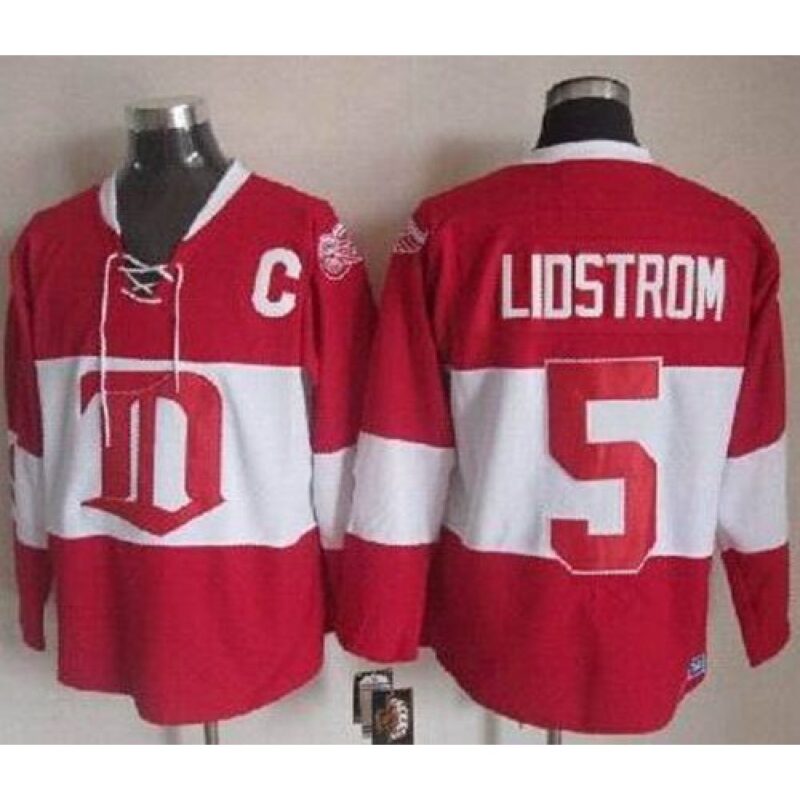 6861971eb5d24_1 Red Wings #5 Nicklas Lidstrom Red Winter Classic CCM Throwback Stitched NHL Jersey