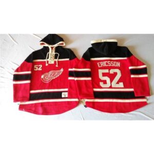 68619721a3514_1 Red Wings #52 Jonathan Ericsson Red Sawyer Hooded Sweatshirt Stitched NHL Jersey