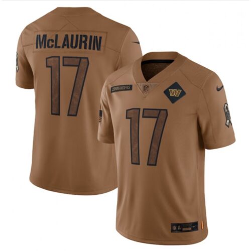 6861977ae1612_1 Men's Washington Commanders #17 Terry McLaurin 2023 Brown Salute To Service Limited Stitched Football Jersey