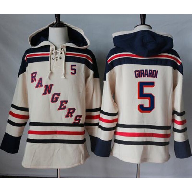 68619785a1224_1 Rangers #5 Dan Girardi Cream Sawyer Hooded Sweatshirt Stitched NHL Jersey