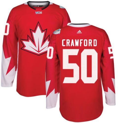 686197c050248_1 Team CA. #50 Corey Crawford Red 2016 World Cup Stitched NHL Jersey