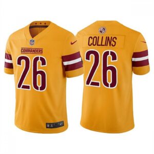 686197c652ca5_1 Men's Washington Commanders #26 Landon Collins Gold Vapor Untouchable Stitched Football Jersey