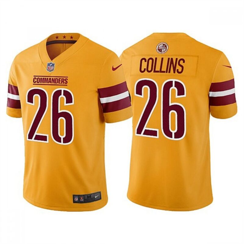 686197c652ca5_1 Men's Washington Commanders #26 Landon Collins Gold Vapor Untouchable Stitched Football Jersey