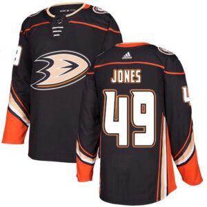 6861980057511_1 Men's Anaheim Ducks #49 Max Jones Black Stitched NHL Jersey