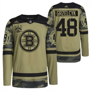 6861982314cab_1 Men's Boston Bruins #48 Matt Grzelcyk 2022 Camo Military Appreciation Night Stitched Jersey