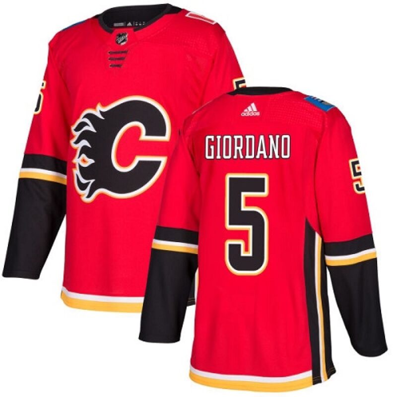 6861987a9e6c5_1 Men's Calgary Flames #5 Mark Giordano Red Stitched NHL Jersey