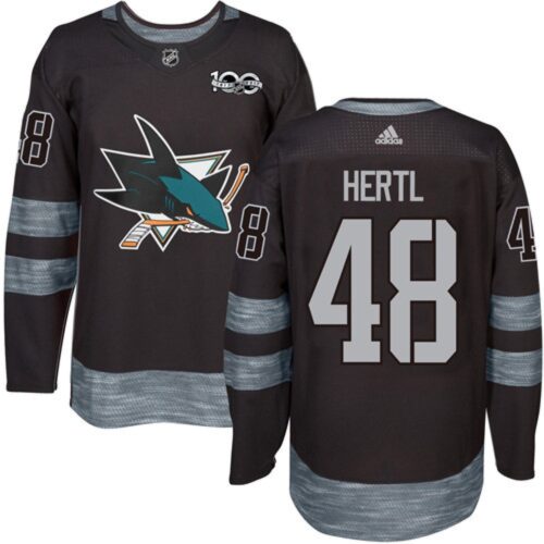 6861988943cdc_1 Sharks #48 Tomas Hertl Black 1917-2017 100th Anniversary Stitched NHL Jersey