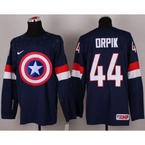6861989a490f2_1 Olympic Team USA #44 Brooks Orpik Navy Blue Captain America Fashion Stitched NHL Jersey