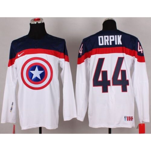 6861989d6c3bf_1 Olympic Team USA #44 Brooks Orpik White Captain America Fashion Stitched NHL Jersey