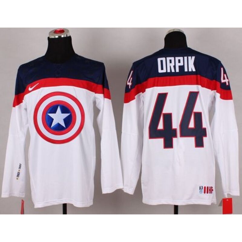 6861989d6c3bf_1 Olympic Team USA #44 Brooks Orpik White Captain America Fashion Stitched NHL Jersey