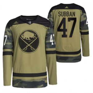686198abce006_1 Men's Buffalo Sabres #47 Malcolm Subban 2022 Camo Military Appreciation Night Stitched Jersey
