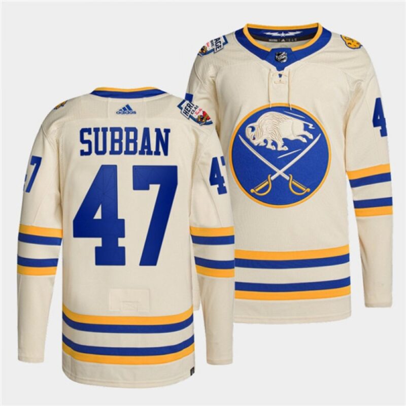 686198aebc54f_1 Men's Buffalo Sabres #47 Malcolm Subban 2022 Cream Heritage Classic Stitched Jersey