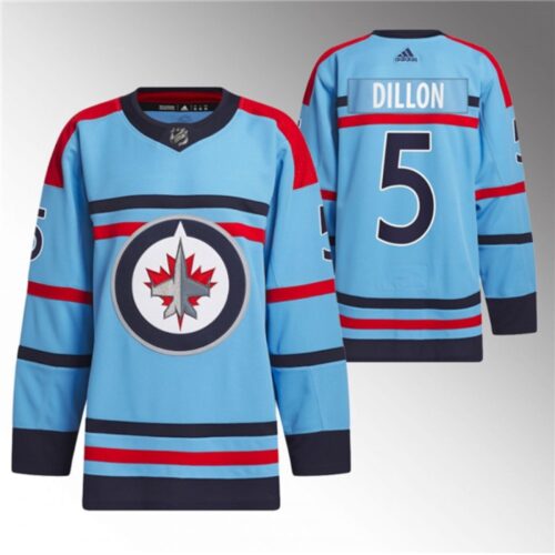 686198bfe3264_1 Men's Winnipeg Jets #5 Brenden Dillon Light Blue Anniversary Primegreen Stitched Jersey
