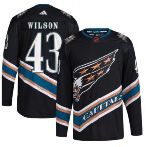 6861994c98546_1 Men's Washington Capitals #43 Tom Wilson Black 2022-23 Reverse Retro Stitched Jersey