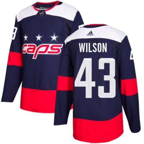 6861994fa8aa1_1 Men's Washington Capitals #43 Tom Wilson Navy Stitched Jersey