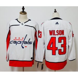 68619961b9360_1 Men's Washington Capitals #43 Tom Wilson White Stitched NHL Jersey