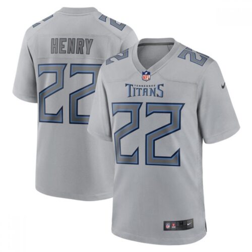 6861999c507b6_1 Men's Tennessee Titans #22 Derrick Henry Grey Stitched Jersey
