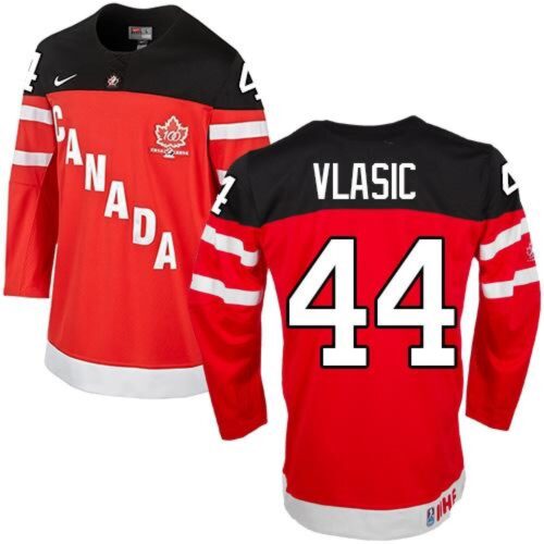6861999c5b651_1 Olympic CA. #44 Marc-Edouard Vlasic Red 100th Anniversary Stitched NHL Jersey